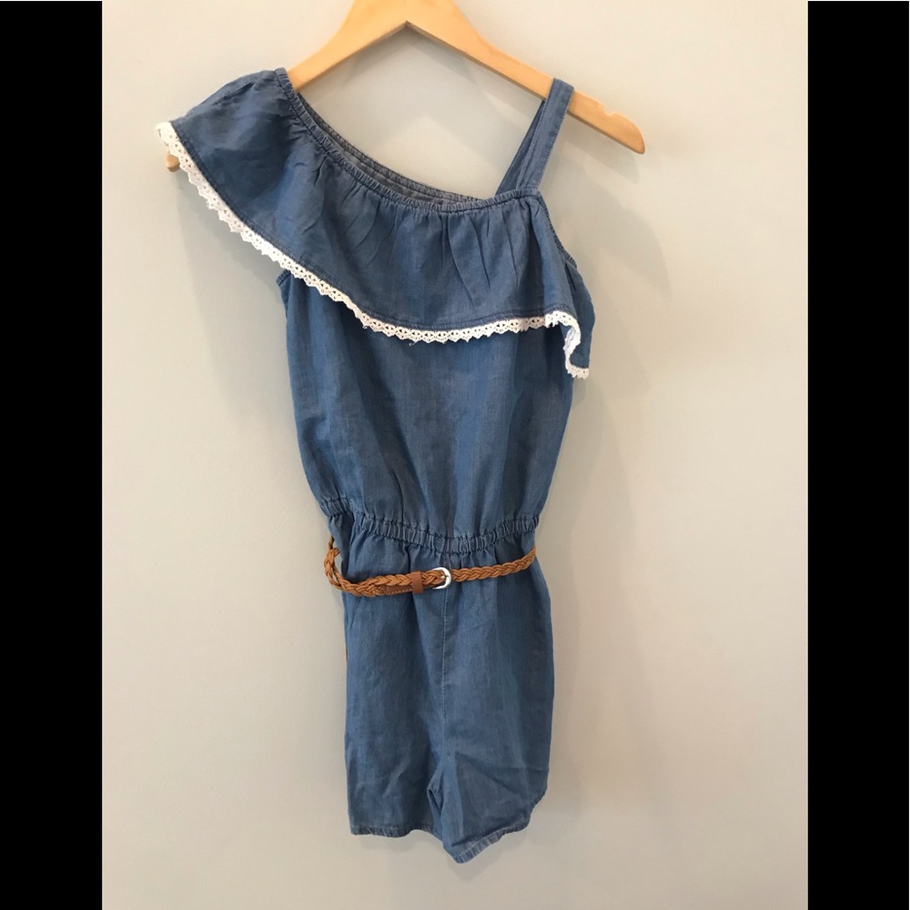 Girls Justice one shoulder jumpsuit SZ-10
